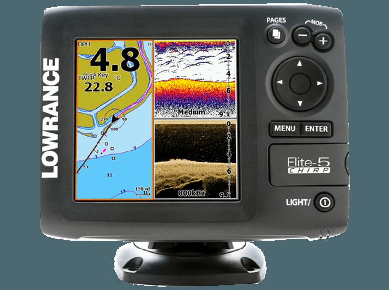 LOWRANCE 000-11655-006 ELITE-5 CHIRP Angeln, Fischen, Segeln, Wassersport