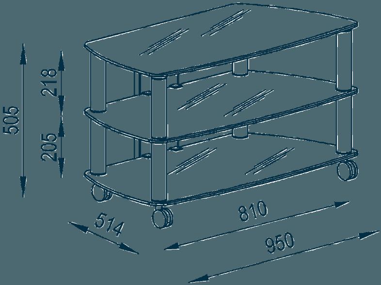 MAJA 16089978 1608 TV-Rack