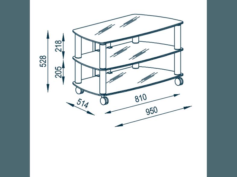 MAJA 16109499 1610 TV-Rack