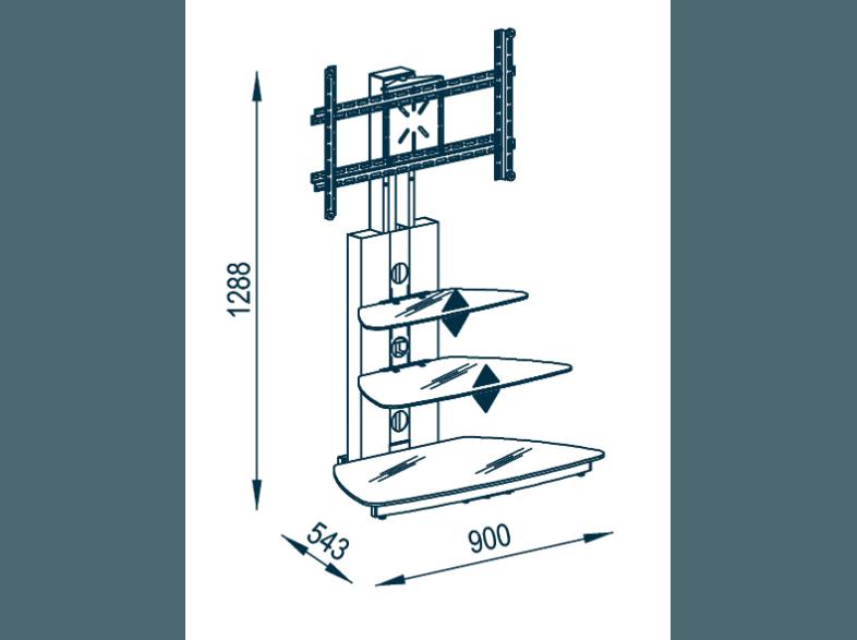 MAJA 16189446 1618 TV-Rack, MAJA, 16189446, 1618, TV-Rack