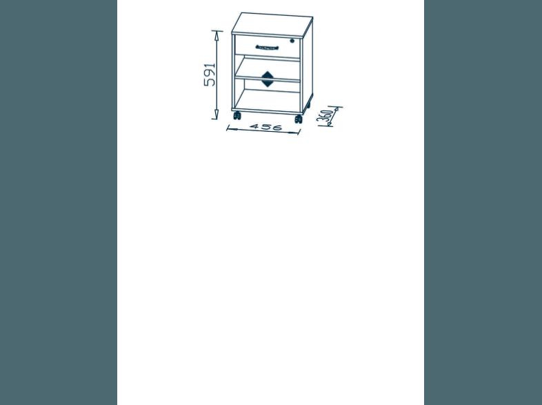 MAJA 4025 Rollcontainer Rollcontainer, MAJA, 4025, Rollcontainer, Rollcontainer