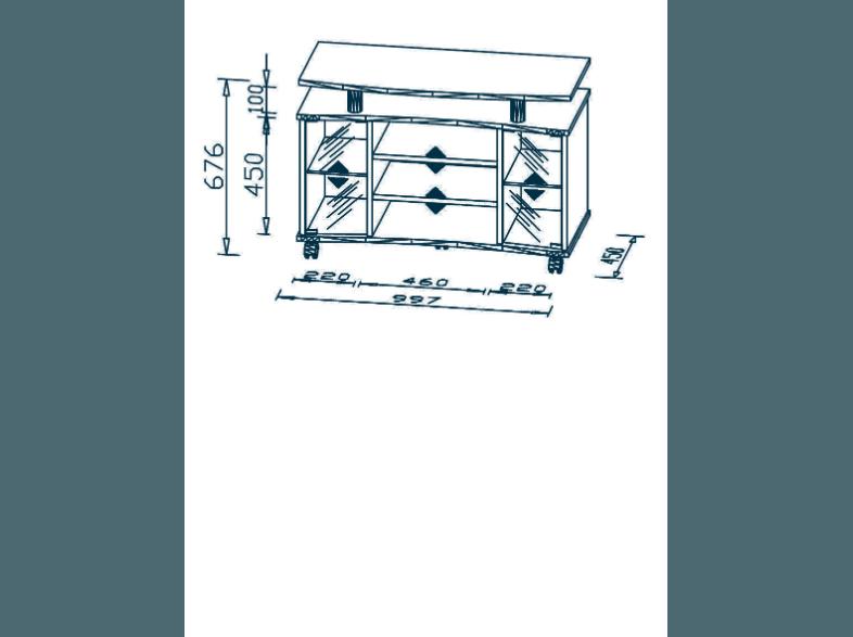 MAJA 73624831 7362 TV-Rack