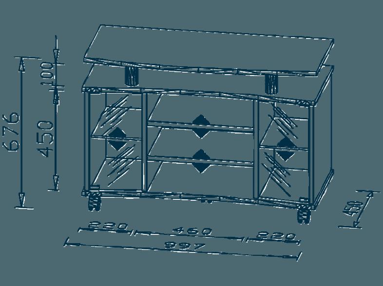 MAJA 73624831 7362 TV-Rack