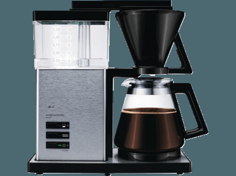 MELITTA 100702 Aroma Signature DeLuxe Filterkaffeemaschine Schwarz/Edelstahl (Glaskanne)