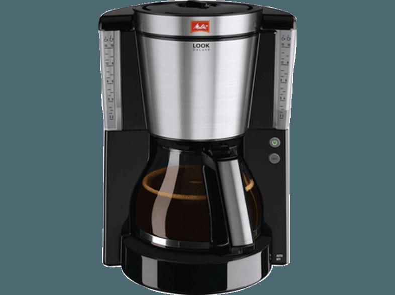 MELITTA 1011-06 Look DeLuxe 209804 Kaffeemaschine Schwarz/Edelstahl (Glaskanne)