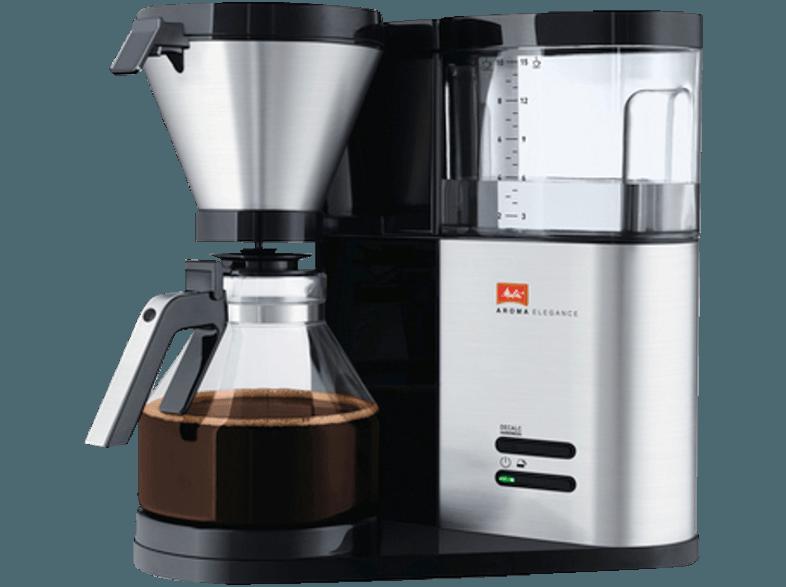 MELITTA 1012-01 BK SST Aroma Elegance 210305 Kaffeemaschine Schwarz/Edelstahl (Glaskanne)