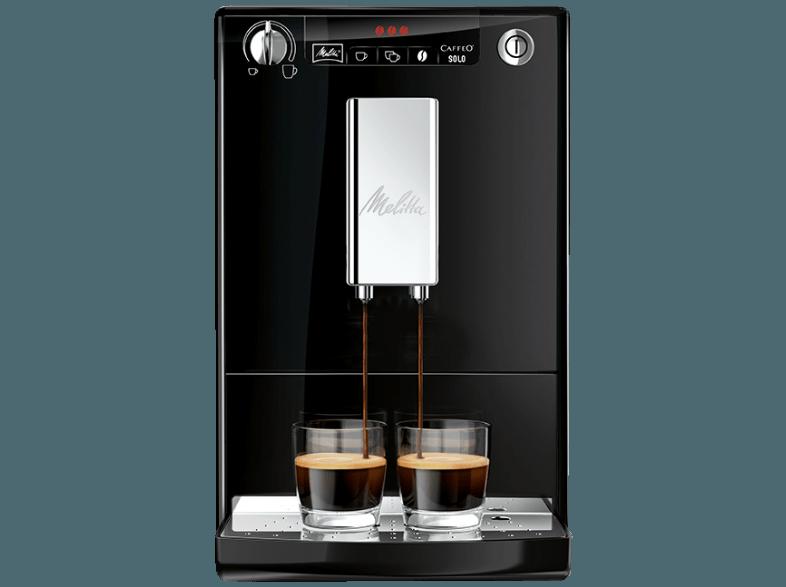 MELITTA E 950-101 Caffeo Solo Kaffeevollautomat (Stahl-Kegelmahlwerk, 1.2 Liter, Schwarz), MELITTA, E, 950-101, Caffeo, Solo, Kaffeevollautomat, Stahl-Kegelmahlwerk, 1.2, Liter, Schwarz,