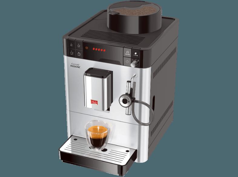 MELITTA F 53/0-101 Caffeo Passione Kaffeevollautomat (Stahl-Kegelmahlwerk, 1.2 Liter, Silber), MELITTA, F, 53/0-101, Caffeo, Passione, Kaffeevollautomat, Stahl-Kegelmahlwerk, 1.2, Liter, Silber,