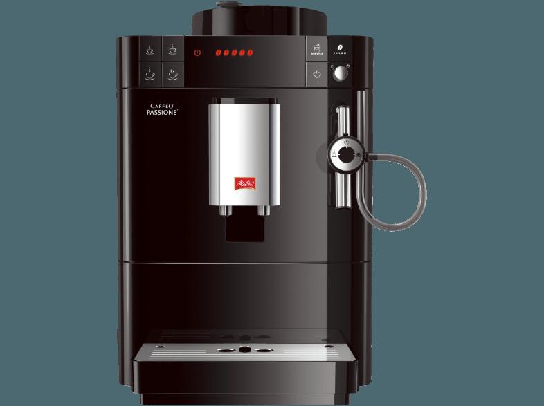 MELITTA F 53/0-102 Caffeo Passione Kaffeevollautomat (Stahl-Kegelmahlwerk, 1.2 Liter, Schwarz)