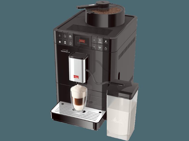 MELITTA F 57/0-102 Caffeo Varianza Kaffeevollautomat (Stahl-Kegelmahlwerk, 1.2 Liter, Schwarz)