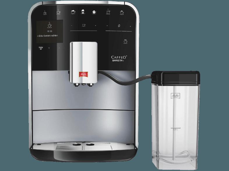 MELITTA F 730-101 Caffeo Barista T Espresso-/Kaffeevollautomat (Stahl-Kegelmahlwerk, 1.8 Liter, Silber)