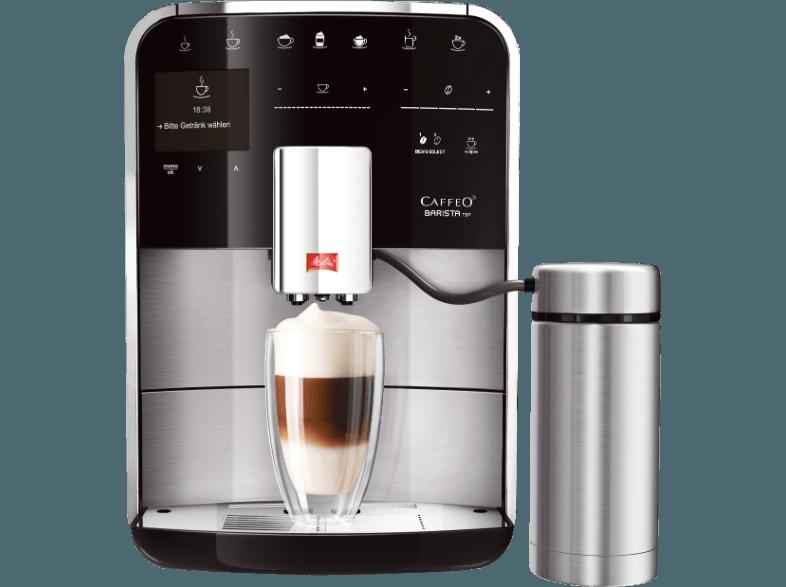 MELITTA F 78/0-100 Caffeo Barista Kaffeevollautomat (Stahl-Kegelmahlwerk, 1.8 Liter, Schwarz/Edelstahl), MELITTA, F, 78/0-100, Caffeo, Barista, Kaffeevollautomat, Stahl-Kegelmahlwerk, 1.8, Liter, Schwarz/Edelstahl,