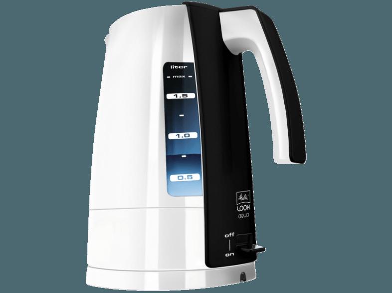 MELITTA H 205-0102 Look Aqua Wasserkocher Schwarz (2400 Watt, 1.7 Liter)