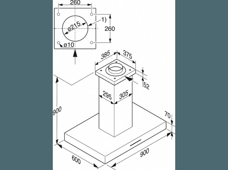 MIELE DA 410-4 Dunstabzugshaube (600 mm tief)