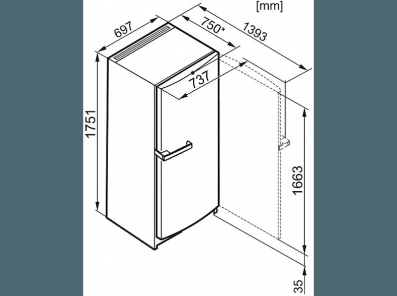 MIELE FN 12740 S Gefrierschrank (271 kWh/Jahr, A  , 1751 mm hoch)