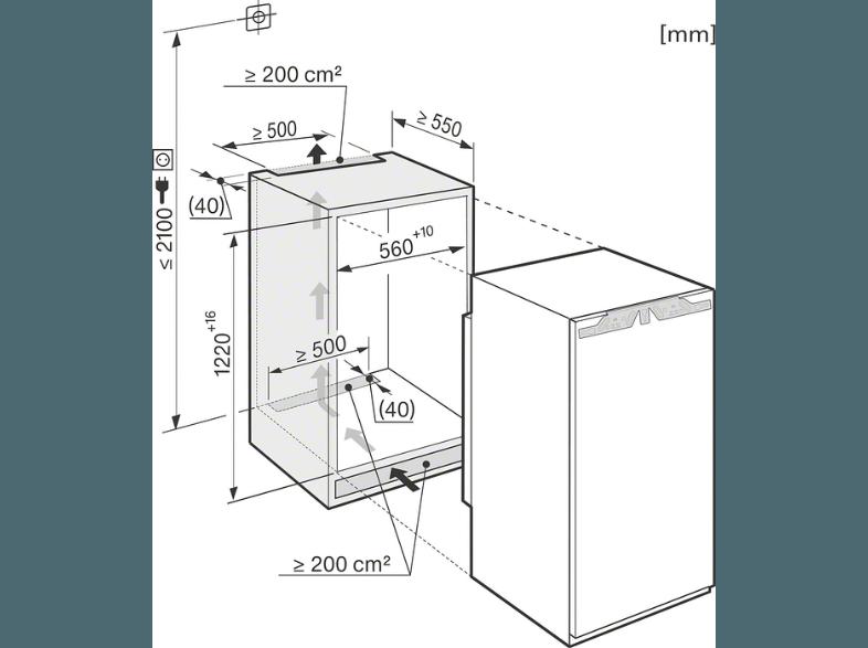 MIELE K 34242 iF Kühlschrank (176 kWh/Jahr, A  , 1218 mm hoch, Weiß)