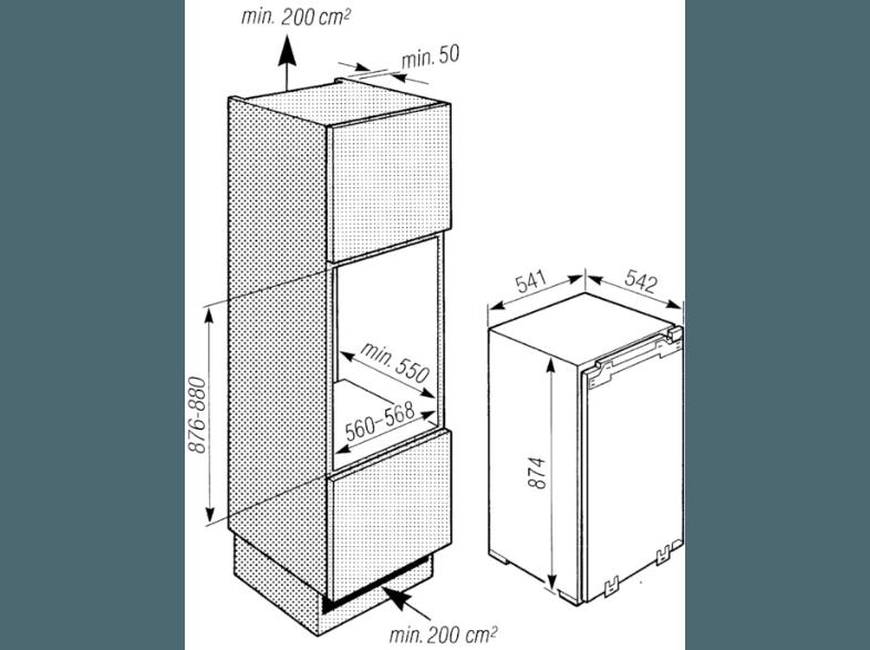 MIELE K 5224 IF-1 Kühlschrank (101 kWh/Jahr, A   , 874 mm hoch, Weiß), MIELE, K, 5224, IF-1, Kühlschrank, 101, kWh/Jahr, A, , 874, mm, hoch, Weiß,