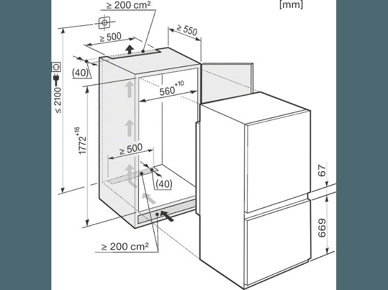 MIELE KF 37132 ID Kühlgefrierkombination (238 kWh/Jahr, A  , 1770 mm hoch, Weiß)