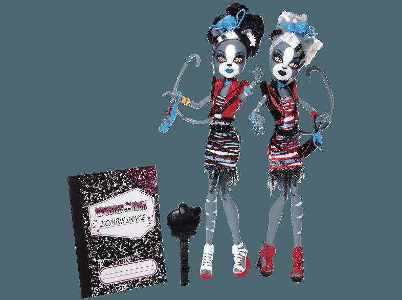 MONSTER HIGH BJR16 Zombie Shake Meowlody und Purrsephone Mehrfarbig