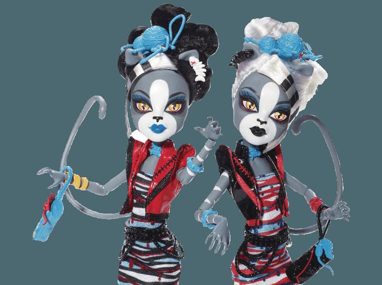 MONSTER HIGH BJR16 Zombie Shake Meowlody und Purrsephone Mehrfarbig