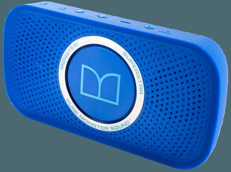 MONSTER Superstar Bluetooth Lautsprecher Neonblau, MONSTER, Superstar, Bluetooth, Lautsprecher, Neonblau