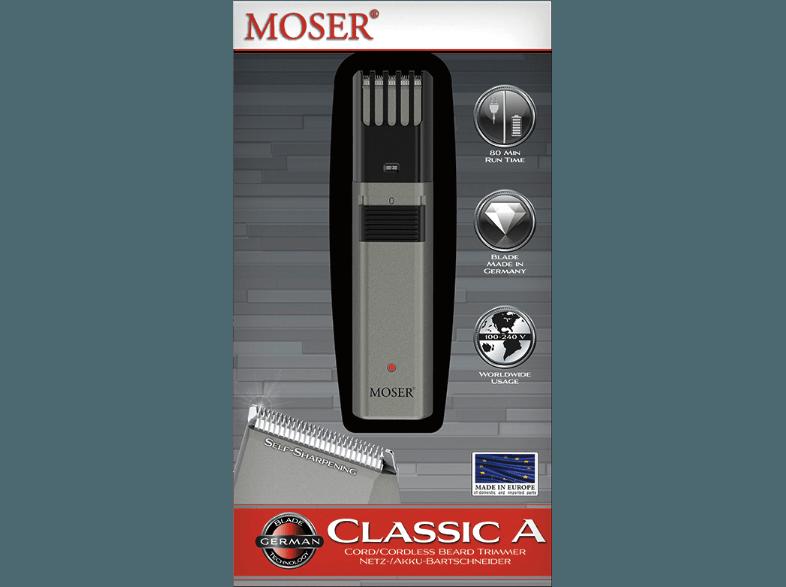 MOSER Classic A Titan 1574 / 1040 Trimmer (Bartschneider, Schwarz/Grau, Akku-/Netzbetrieb), MOSER, Classic, A, Titan, 1574, /, 1040, Trimmer, Bartschneider, Schwarz/Grau, Akku-/Netzbetrieb,