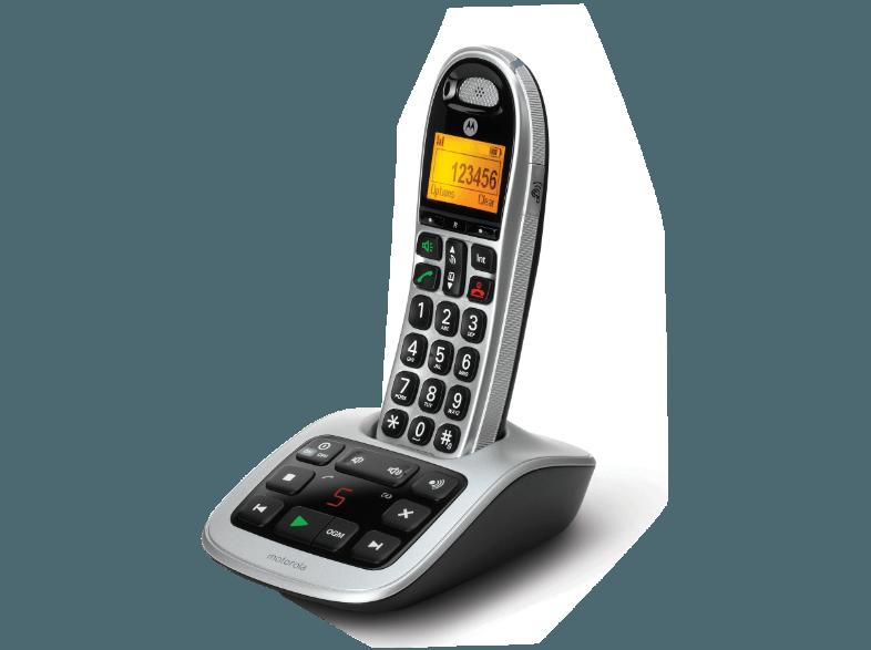 MOTOROLA CD 311 Schnurloses Großtasten Telefon mit Anrufbeantworter
