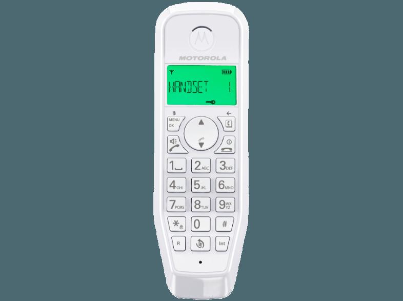Motorola Startac S1201 DECT Schnurlostelefon Analog, Freisprechen, ECO-Modus, Displaybleuchtung auf Gerätefarbe abgestimmt blau 