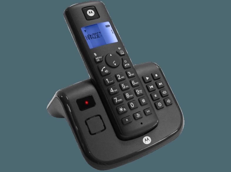 MOTOROLA T 211 Schnurloses DECT Telefon mit Anrufbeantworter