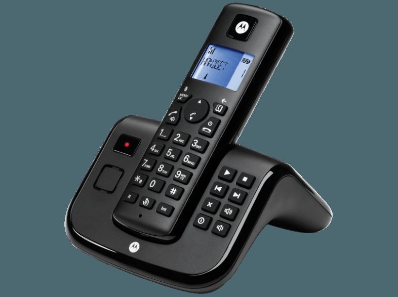 MOTOROLA T 211 Schnurloses DECT Telefon mit Anrufbeantworter