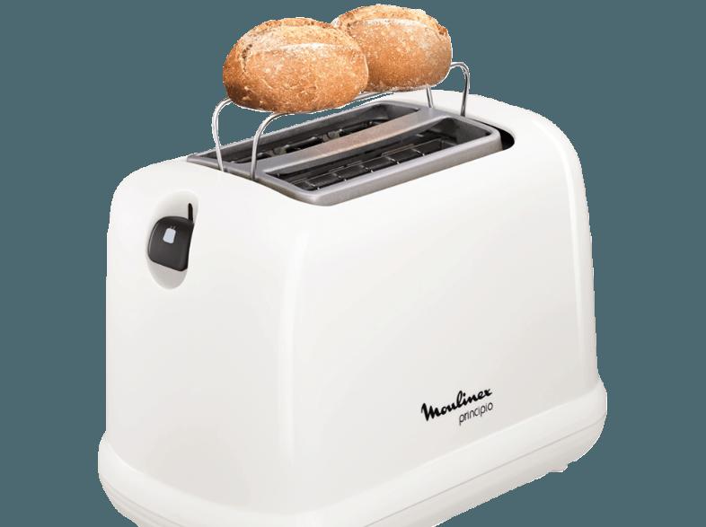 MOULINEX LT 1611 Toaster Weiß/Schwarz (850 Watt, Schlitze: 2)