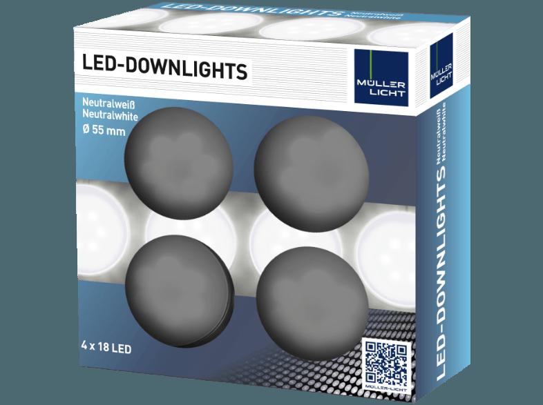 MÜLLER-LICHT 57008 4-tlg. LED Aufbauleuchte Neutralweiß