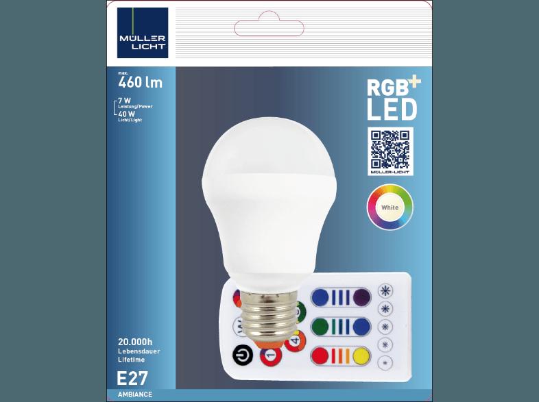 MÜLLER-LICHT 57034 inkl. Fernbedienung LED Leuchtmittel 7 Watt E27, MÜLLER-LICHT, 57034, inkl., Fernbedienung, LED, Leuchtmittel, 7, Watt, E27