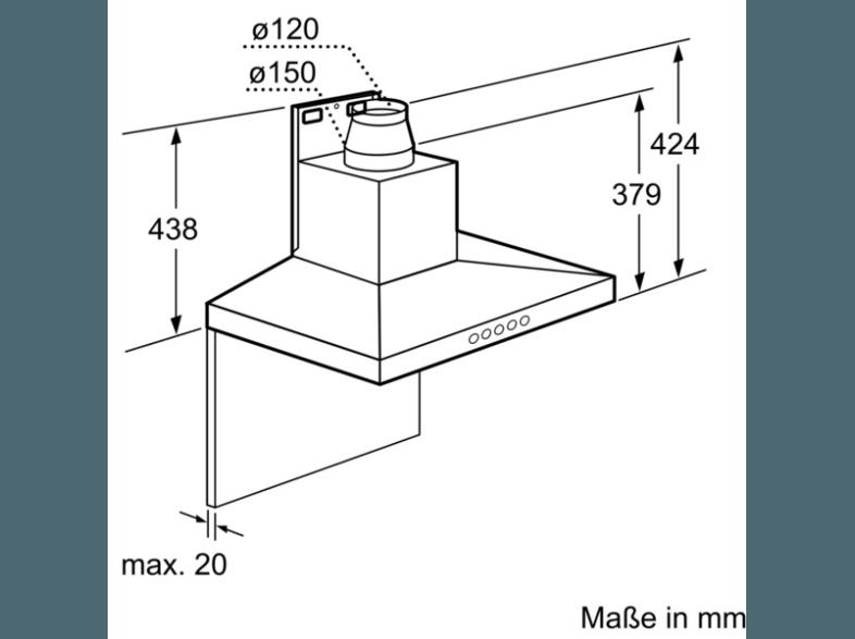 NEFF D66SH52N0 Dunstabzugshaube (500 mm tief)