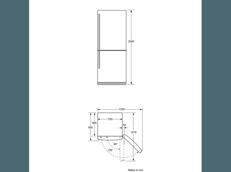 NEFF K5897X4 Kühlgefrierkombination (284 kWh/Jahr, A  , 2000 mm hoch, Edelstahl)