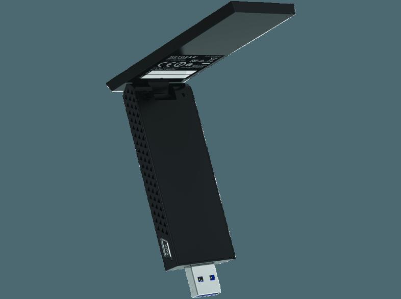 NETGEAR A6210-100PES AC1200-High-Gain-WLAN-USB-Adapter (USB 3.0, Dual-Band) Netzwerkadapter