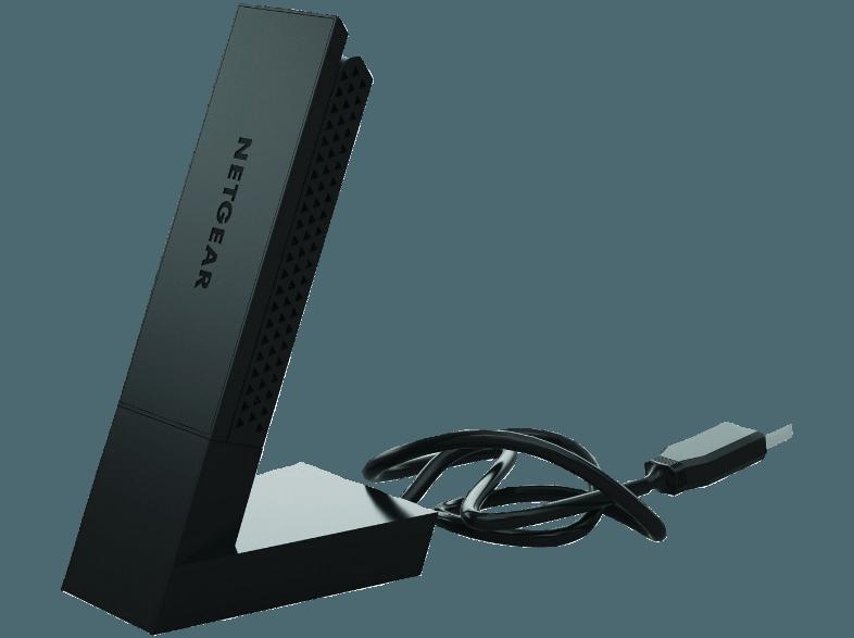 NETGEAR A6210-100PES AC1200-High-Gain-WLAN-USB-Adapter (USB 3.0, Dual-Band) Netzwerkadapter