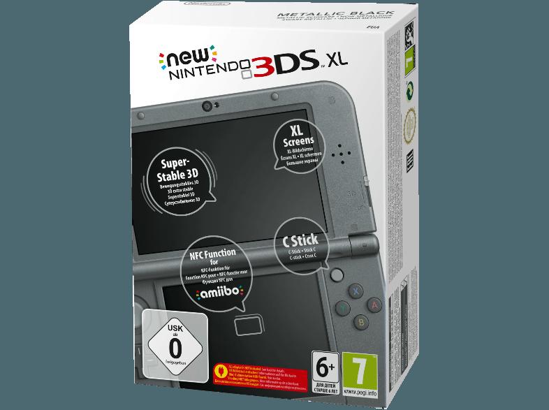 New Nintendo 3DS XL Metallic Schwarz