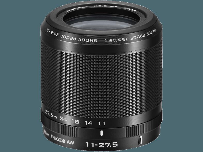 NIKON 1 AW1    Objektiv 11-27.5 mm f/3.5-5.6 (14.2 Megapixel, CMOS)