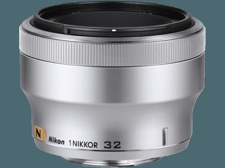 NIKON 1 NIKKOR 32mm 1:1,2 Porträtobjektiv für Nikon 1 (-32 mm, f/1.2)
