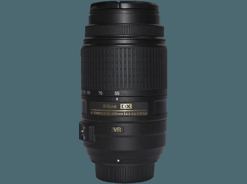 NIKON AF-S 55-300mm VR Telezoom für Nikon AF (55 mm- 300 mm, f/4.5-5.6), NIKON, AF-S, 55-300mm, VR, Telezoom, Nikon, AF, 55, mm-, 300, mm, f/4.5-5.6,