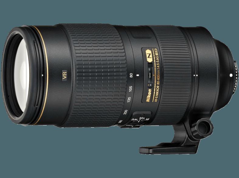 NIKON AF-S 80-400mm 1:4,5-5,6G ED VR Telezoom für Nikon AF (80 mm- 400 mm, f/4.5-5.6), NIKON, AF-S, 80-400mm, 1:4,5-5,6G, ED, VR, Telezoom, Nikon, AF, 80, mm-, 400, mm, f/4.5-5.6,