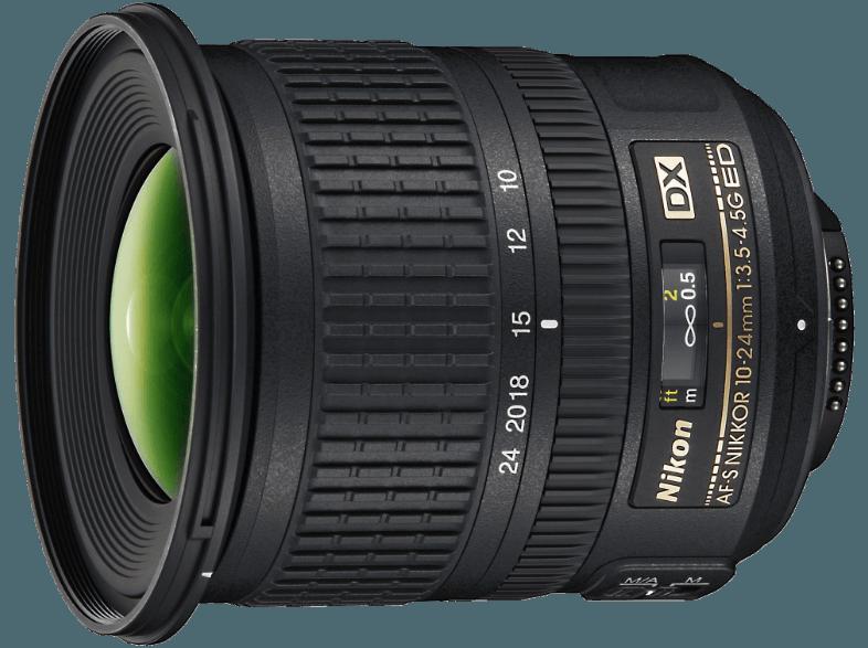 NIKON AF-S DX NIKKOR 10-24mm 1:3,5-4,5G ED Weitwinkel für Nikon AF (10 mm- 24 mm, f/3.5-4.5), NIKON, AF-S, DX, NIKKOR, 10-24mm, 1:3,5-4,5G, ED, Weitwinkel, Nikon, AF, 10, mm-, 24, mm, f/3.5-4.5,