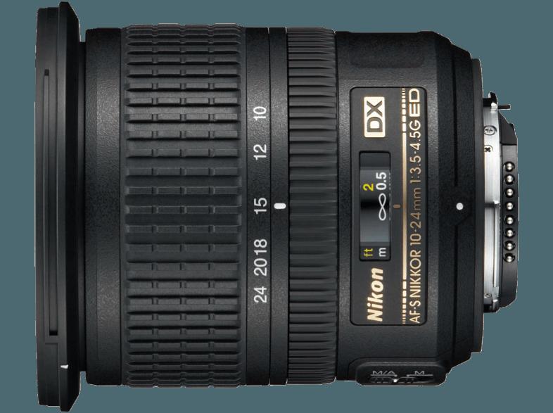 NIKON AF-S DX NIKKOR 10-24mm 1:3,5-4,5G ED Weitwinkel für Nikon AF (10 mm- 24 mm, f/3.5-4.5)