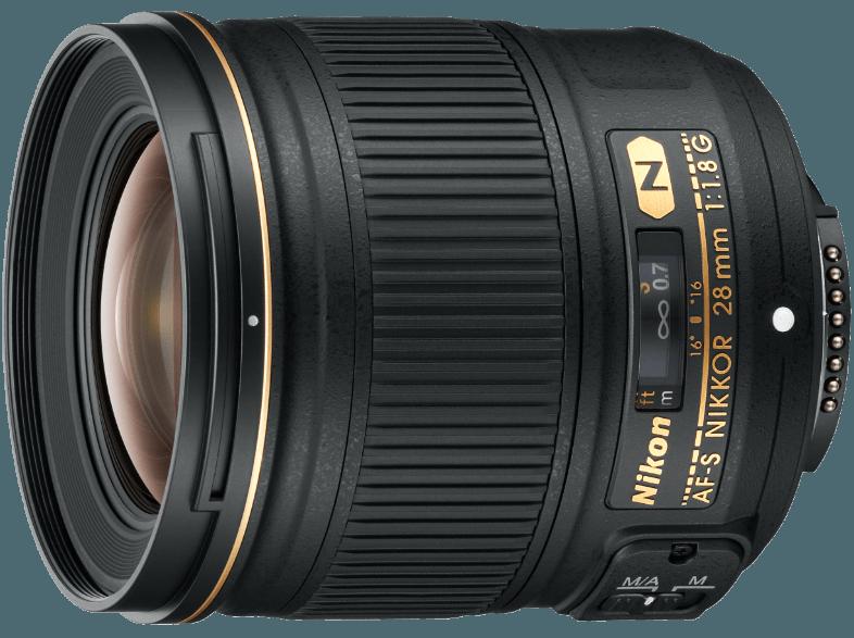 NIKON AF-S Nikkor 28mm 1:1.8G Weitwinkel für Nikon AF (28 mm-  f/16)