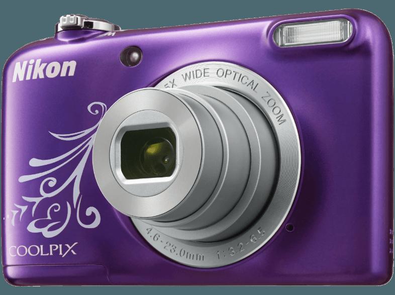 NIKON COOLPIX L31  Violett ornament (16.1 Megapixel, 5x opt. Zoom, 6.7 cm TFT-LCD)