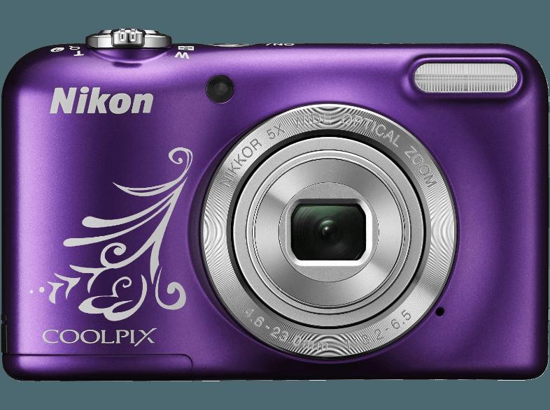 NIKON COOLPIX L31  Violett ornament (16.1 Megapixel, 5x opt. Zoom, 6.7 cm TFT-LCD), NIKON, COOLPIX, L31, Violett, ornament, 16.1, Megapixel, 5x, opt., Zoom, 6.7, cm, TFT-LCD,