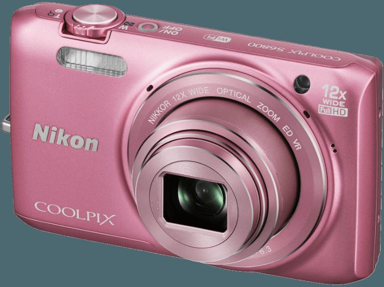 NIKON COOLPIX S6800  Pink (16 Megapixel, 12x opt. Zoom, 7.5 cm TFT, WLAN), NIKON, COOLPIX, S6800, Pink, 16, Megapixel, 12x, opt., Zoom, 7.5, cm, TFT, WLAN,