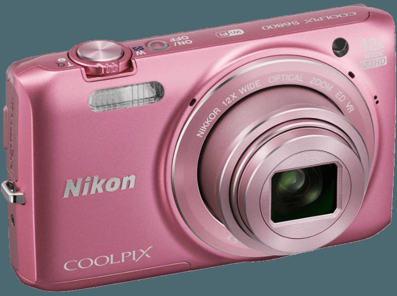 NIKON COOLPIX S6800  Pink (16 Megapixel, 12x opt. Zoom, 7.5 cm TFT, WLAN), NIKON, COOLPIX, S6800, Pink, 16, Megapixel, 12x, opt., Zoom, 7.5, cm, TFT, WLAN,