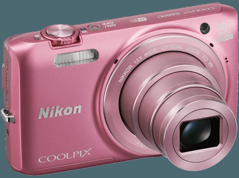 NIKON COOLPIX S6800  Pink (16 Megapixel, 12x opt. Zoom, 7.5 cm TFT, WLAN)